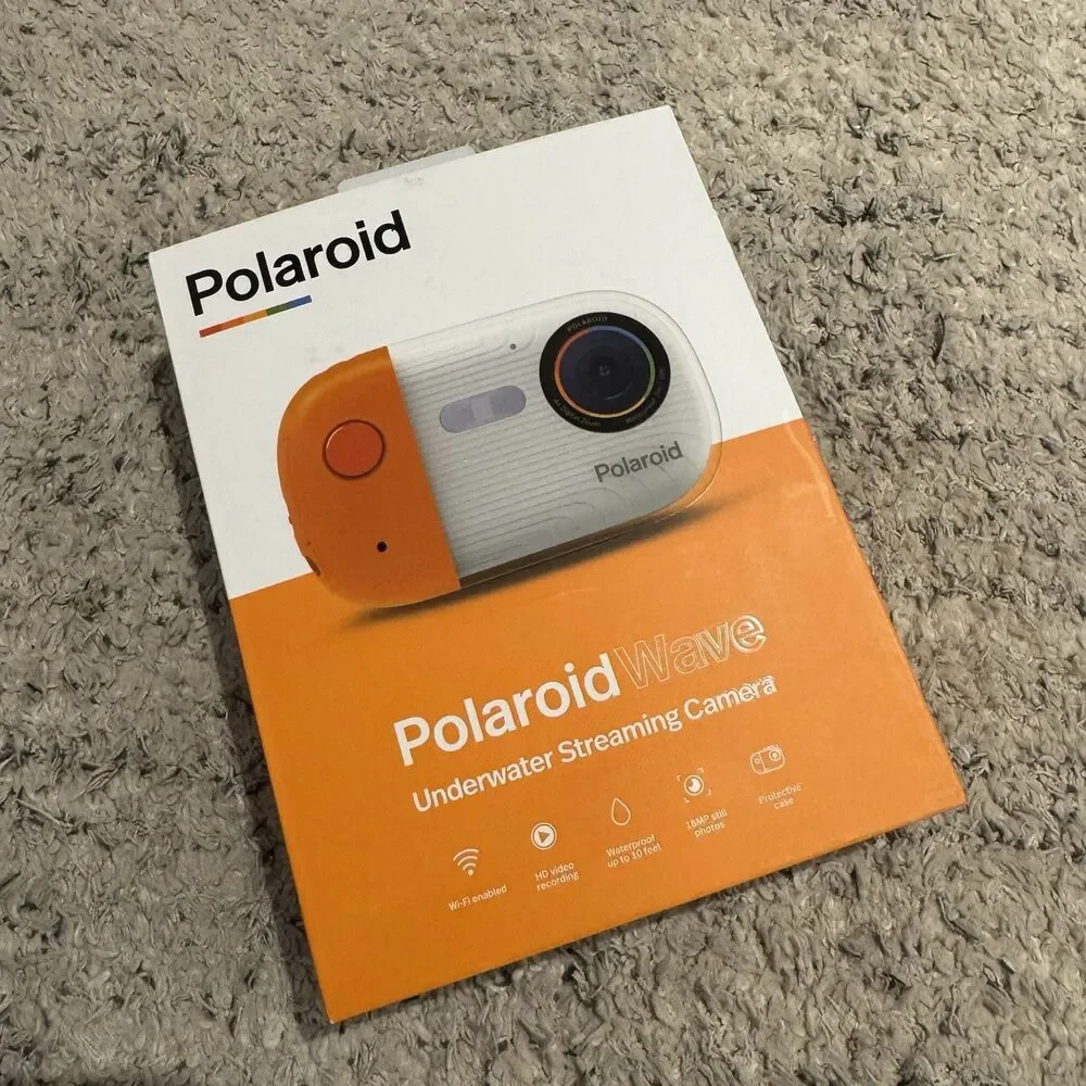 Polaroid Wave Underwater Streaming Camera Wi-Fi HD Waterproof 10ft New Sealed